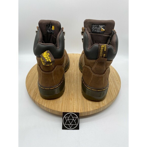 Dr. Martens Boots Mens Size 6 Brown Gabion Pit Whiskey Leather Heavy Duty Work - Picture 4 of 12